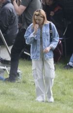 MAISIE WILLIAMS on the Set of The Owners on Location in UK 05/08/2019