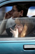 MAISIE WILLIAMS on the Set of The Owners on Location in UK 05/08/2019