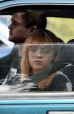 MAISIE WILLIAMS on the Set of The Owners on Location in UK 05/08/2019