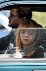 MAISIE WILLIAMS on the Set of The Owners on Location in UK 05/08/2019