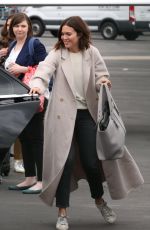 MANDY MOORE Boarding a Private Jet in Los Angeles 05/07/2019