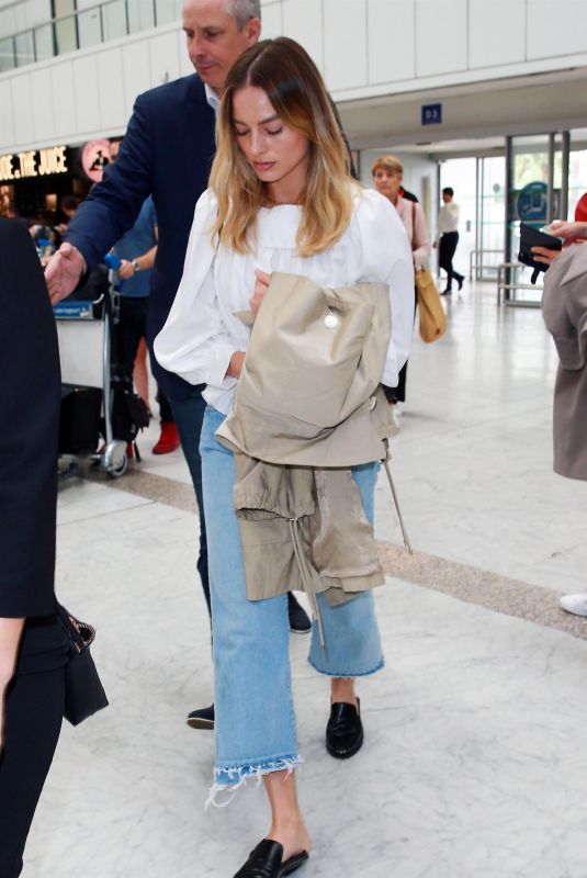 MARGOT ROBBIE Arrives at Airport in Nice 05/24/2019