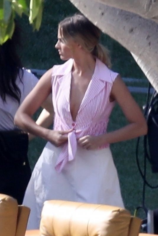 MARGOT ROBBIE on the Set of Photoshoot for Once Upon a Time in Hollywood 05/03/2019