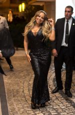 MARIAH CAREY Leaves Martinez Hotel in Cannes 05/17/2019