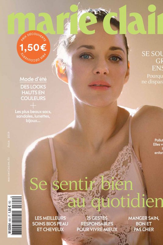 MARION COTILLARD in Marie Claire Magazine, France June 2019