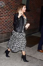 MARISKA HARGITAY Leaves Late Show with Stephen Colbert 05/01/2019