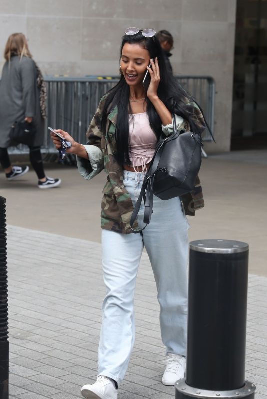 MAYA JAMA Leaves BBC Studios in London 05/02/2019