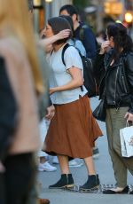 MAYIM BIALIK Leaves Stephen Colbert Show in New York 05/16/2019