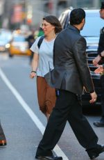 MAYIM BIALIK Leaves Stephen Colbert Show in New York 05/16/2019