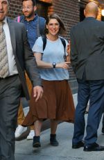 MAYIM BIALIK Leaves Stephen Colbert Show in New York 05/16/2019