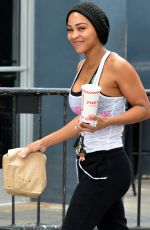 MEAGAN GOOD at a Gym in West Hollywood 05/08/2019