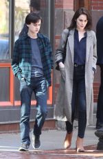 MICHELLE DOCKERY on the Set of Defending Jacob in Boston 05/08/2019