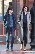 MICHELLE DOCKERY on the Set of Defending Jacob in Boston 05/08/2019