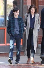 MICHELLE DOCKERY on the Set of Defending Jacob in Boston 05/08/2019