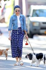 MICHELLE WILLIAMS Out with Her Dog in New York 05/23/2019