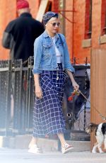 MICHELLE WILLIAMS Out with Her Dog in New York 05/23/2019