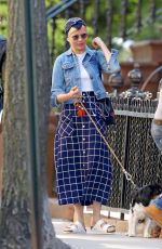 MICHELLE WILLIAMS Out with Her Dog in New York 05/23/2019