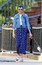 MICHELLE WILLIAMS Out with Her Dog in New York 05/23/2019
