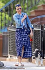 MICHELLE WILLIAMS Out with Her Dog in New York 05/23/2019