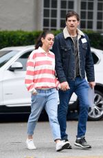 MILA KUNIS and Ashton Kutcher Out in Los Angeles 05/15/2019