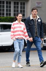 MILA KUNIS and Ashton Kutcher Out in Los Angeles 05/15/2019
