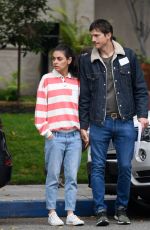 MILA KUNIS and Ashton Kutcher Out in Los Angeles 05/15/2019