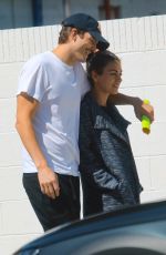 MILA KUNIS and Ashton Kutcher Out in Los Angeles 05/17/2019