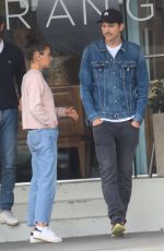 MILA KUNIS and Ashton Kutcher Shopping for Furniture at Orange Store in West Hollywood 05/23/2019