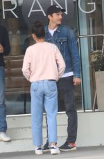 MILA KUNIS and Ashton Kutcher Shopping for Furniture at Orange Store in West Hollywood 05/23/2019