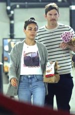 MILA KUNIS anf Ashton Kutcher Out in Los Angeles 05/24/2019