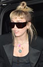 MILEY CYRUS Arrives at Soho Hotel in London 05/26/2019