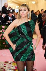 MILEY CYRUS at 2019 Met Gala in New York 05/06/2019