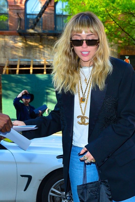 MILEY CYRUS Out and About in New York 05/15/2019