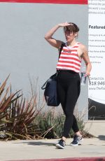 MILLA JOVOVICH Leaves a Gym in Los Angeles 05/30/2019