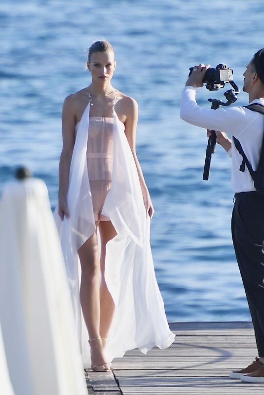 NADINE LEOPOLD at a Photoshoot in Cannes 05/15/2019