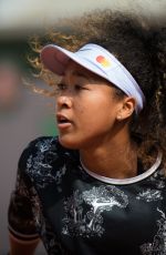 NAOMI OSAKA Practices at Roland Garros French Open Tournamet 05/24/2019