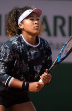 NAOMI OSAKA Practices at Roland Garros French Open Tournamet 05/24/2019