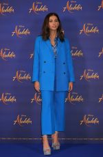 NAOMI SCOTT at Aladdin Press Conference in London 05/10/2019