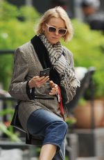 NAOMI WATTS Out with Her Dog in New York 04/30/2019