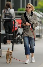 NAOMI WATTS Out with Her Dog in New York 04/30/2019