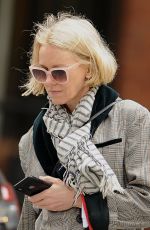 NAOMI WATTS Out with Her Dog in New York 04/30/2019