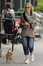 NAOMI WATTS Out with Her Dog in New York 04/30/2019