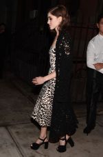 NATALIA DYER Leaves Prada Fashion Show in New York 05/02/2019