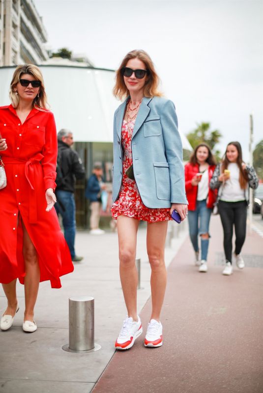 NATALIA VODIANOVA Out on Croisette at Cannes Film Festival 05/19/2019