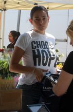 NATALIE MARTINEZ Shopping at Farmer