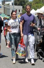 NATALIE MARTINEZ Shopping at Farmer