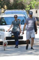 NATALIE PORTMAN and Benjamin Millepied Out with Their Dog in Los Feliz 05/29/2019