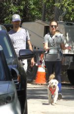 NATALIE PORTMAN and Benjamin Millepied Out with Their Dog in Los Feliz 05/29/2019