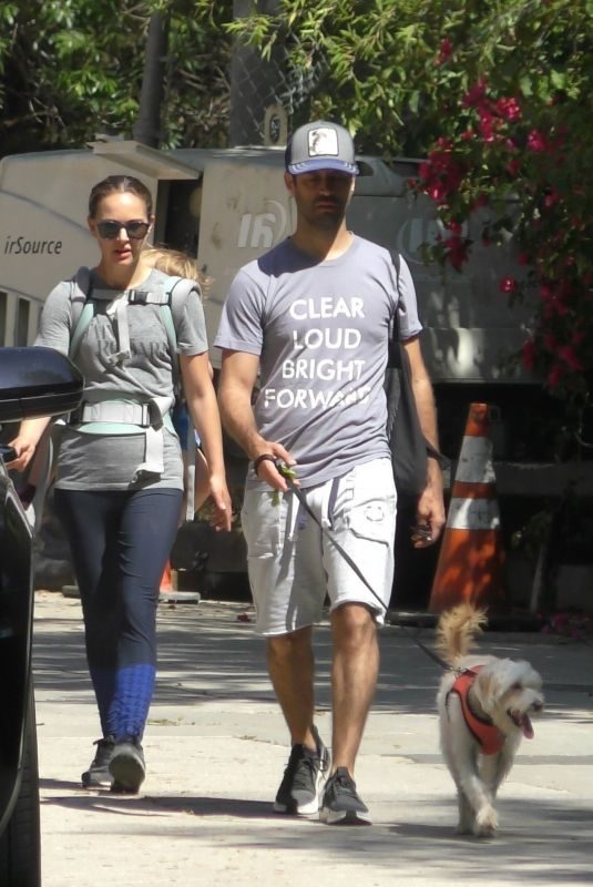 NATALIE PORTMAN and Benjamin Millepied Out with Their Dog in Los Feliz 05/29/2019