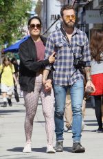 NIKKI BELLA and Aartem Chigvintsev Out for Lunch in Studio City 04/29/2019